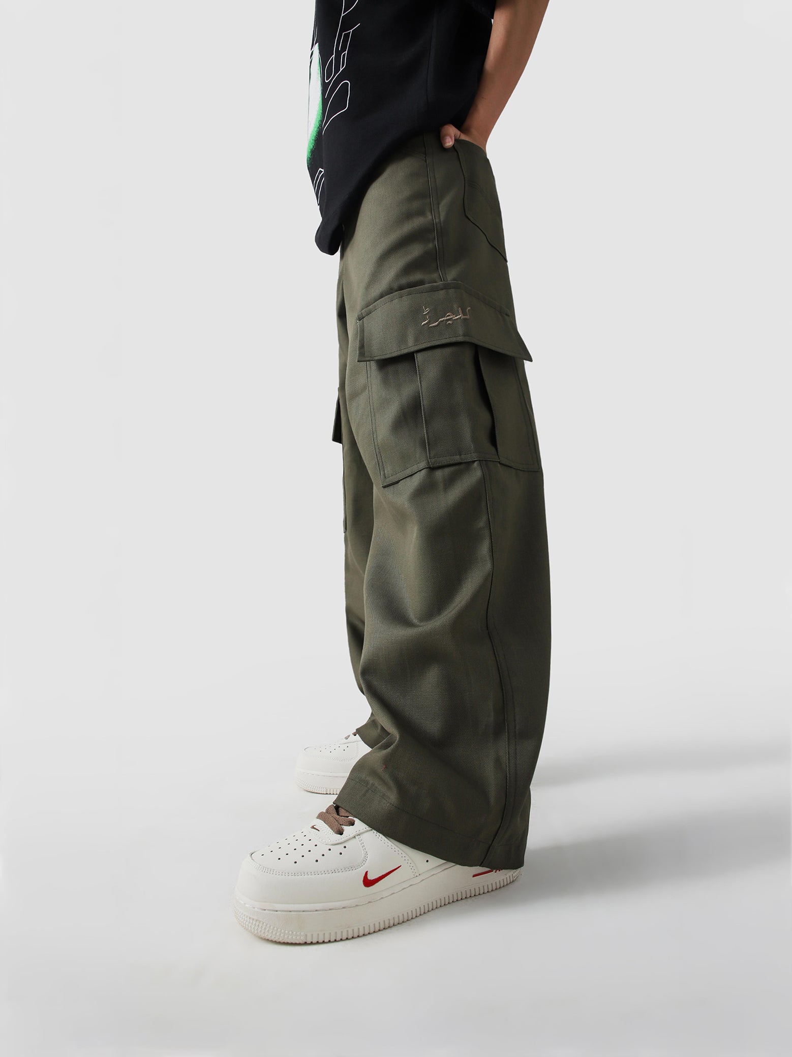 Utility Moss Green Cargo - Cultured Legacy