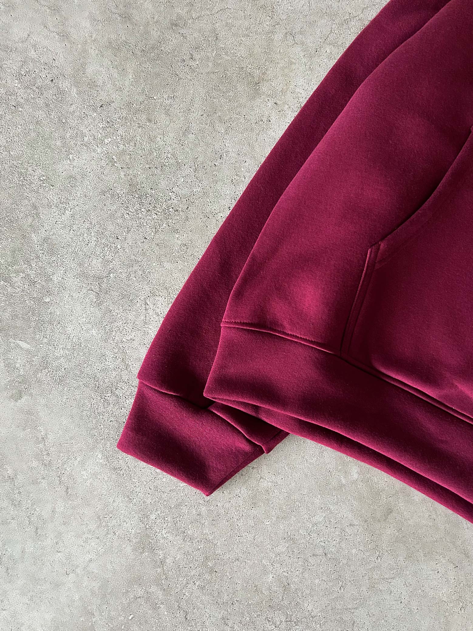 Essential Hoodie | Wine Red