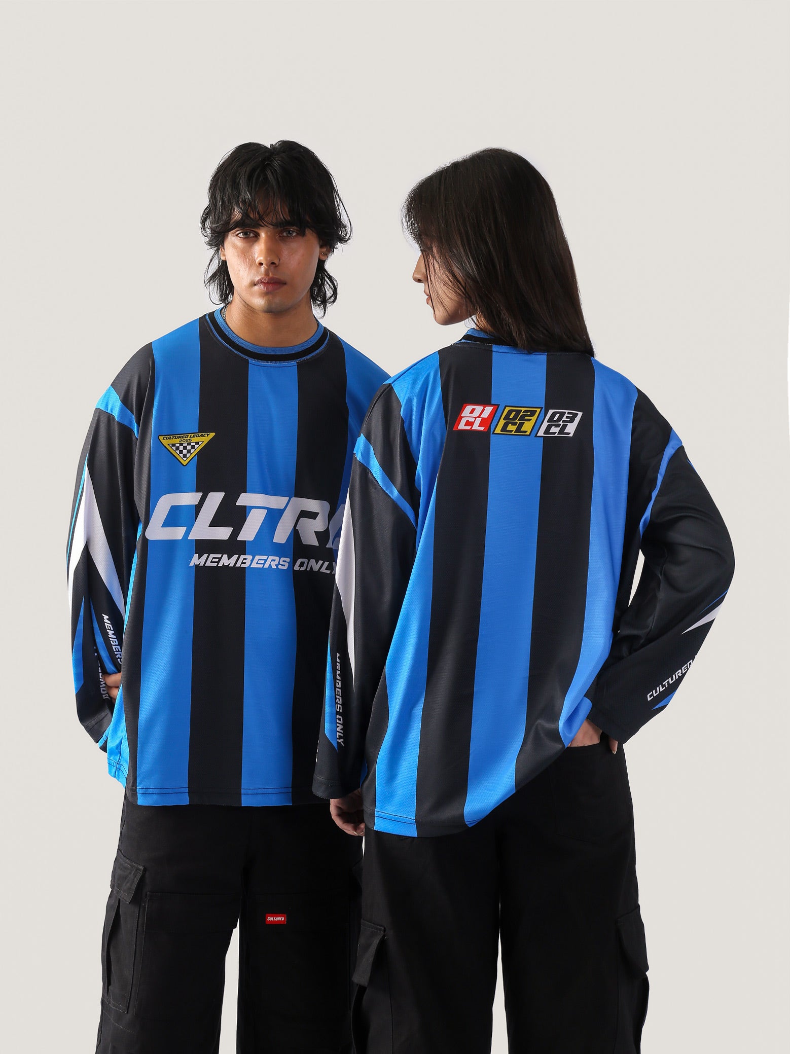 Racing Blue Full Sleeves Jersey - Cultured Legacy