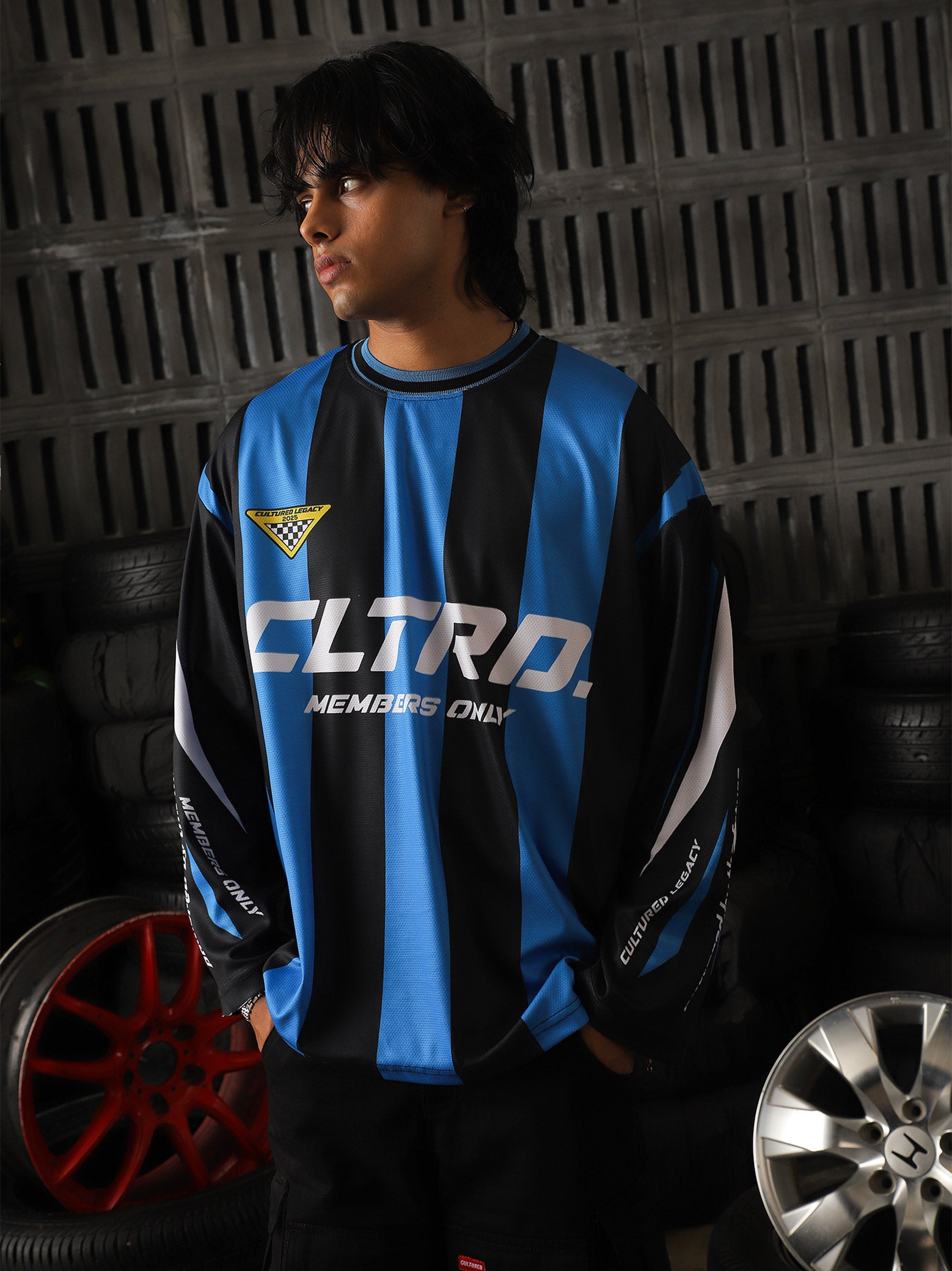 Racing Blue Full Sleeves Jersey - Cultured Legacy