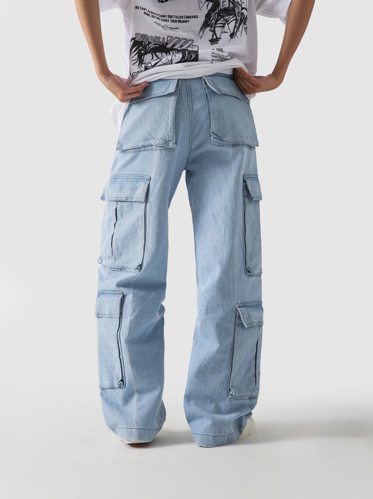12 pockets Iced Cargo Jeans